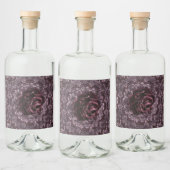Étiquettes Pour Bouteilles De Liqueur Rose Mandala  (Bouteilles)