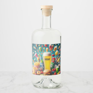 Étiquettes Pour Bouteilles De Liqueur Rótulos Para Comidas e Bebidas