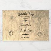 Étiquettes Pour Bouteilles De Liqueur Rustique Chic Custom Guest Merci Favoriser Cute Mi (Étiquettes simples)