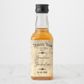 Étiquettes Pour Bouteilles De Liqueur Rustique Chic Custom Guest Merci Favoriser Cute Mi (Devant)