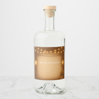 Étiquettes Pour Bouteilles De Liqueur Rustique Mason Jar & String Mariage