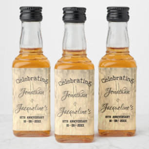 Étiquettes Pour Bouteilles De Liqueur Rustique N'Importe Quel Anniversaire Mariage Perso