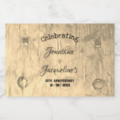 Étiquettes Pour Bouteilles De Liqueur Rustique N'Importe Quel Anniversaire Mariage Perso (Étiquettes simples)