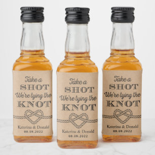 Étiquettes Pour Bouteilles De Liqueur Rustique Prenez une Photo Nous Nous Sommes Mariés