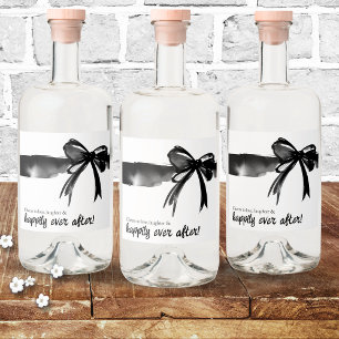 Étiquettes Pour Bouteilles De Liqueur Salutations pour l'amour simple Mariage moderne br
