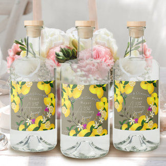 Étiquettes Pour Bouteilles De Liqueur Serre-citron 