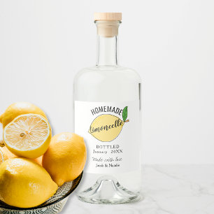 Étiquettes Pour Bouteilles De Liqueur service de mariage de limoncello fait maison