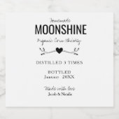 Étiquettes Pour Bouteilles De Liqueur service de mariage maison sur mesure (Étiquettes simples)