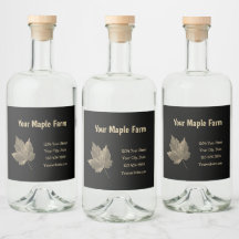 Sirop d'érable ferme beige noir pays rustique