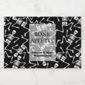 Étiquettes Pour Bouteilles De Liqueur Skeletons Mini (Étiquettes simples)