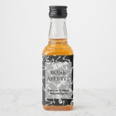 Étiquettes Pour Bouteilles De Liqueur Skeletons Mini (Devant)
