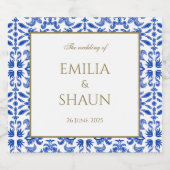 Étiquettes Pour Bouteilles De Liqueur Style méditerranéen élégant (Étiquettes simples)