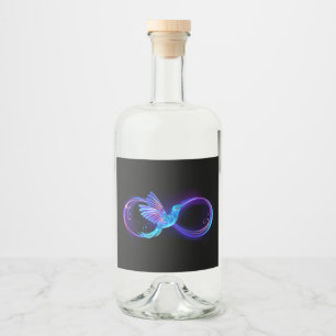 Étiquettes Pour Bouteilles De Liqueur Symbole de Neon Infinity par Glowing Hummingbird