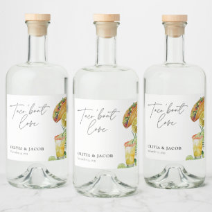 Étiquettes Pour Bouteilles De Liqueur Taco à propos d'Amour Cadeau de Mariage pour un Co