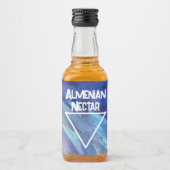 Étiquettes Pour Bouteilles De Liqueur Téléphone bleu aquarelle (Devant)