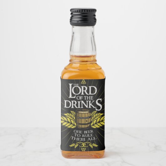 Étiquettes Pour Bouteilles De Liqueur The Lord of the Drinks Beer (Devant)