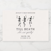 Étiquettes Pour Bouteilles De Liqueur Till Death Do Us Party Bachelorette Week-end (Étiquettes simples)