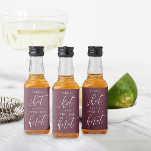 Étiquettes Pour Bouteilles De Liqueur Tire un coup, elle noue le nœud Enterrement de vie