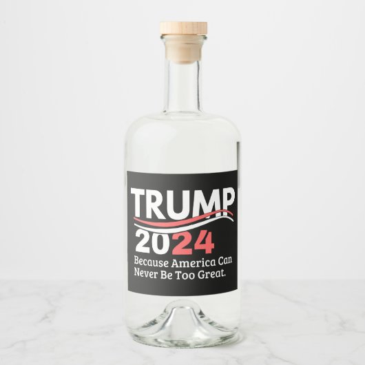 Étiquettes Pour Bouteilles De Liqueur trump 2024 (Devant)