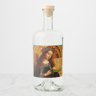 Étiquettes Pour Bouteilles De Liqueur Vierge Marie par Jan van Eyck