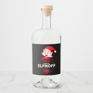 Étiquettes Pour Bouteilles De Liqueur Vodka de Noël amusante