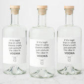Étiquettes Pour Bouteilles De Liqueur Vodka Fun (Bouteilles)