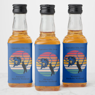 Étiquettes Pour Bouteilles De Liqueur Week-end de célibataire personnalisé pour la pêche