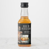 Étiquettes Pour Bouteilles De Liqueur Whisky Vieilli à la Perfection Anniversaire Homme (Devant)