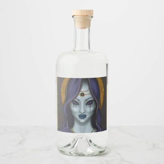 Étiquettes Pour Bouteilles De Liqueur witch (Devant)