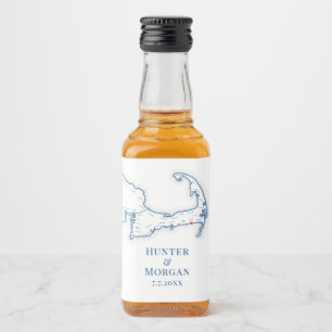 Étiquettes Pour Bouteilles De Liqueur Wychmere Port de Harwich MA Mariage Nip