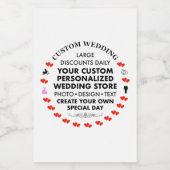 Étiquettes Pour Bouteilles De Vin 10 x Mariage personnalisé MINI ÉTIQUETTES VIN (Étiquettes simples)