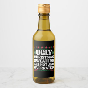 Étiquettes Pour Bouteilles De Vin 7Les pulls de Noël moches sont chauds et surévalué