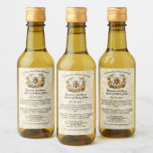 Étiquettes Pour Bouteilles De Vin Abeille de miel sur Faux Parchment Papier Étiquett (Bouteilles)