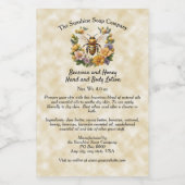 Étiquettes Pour Bouteilles De Vin Abeille de miel sur Faux Parchment Papier Étiquett (Étiquettes simples)