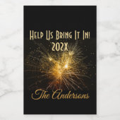 Étiquettes Pour Bouteilles De Vin Aidez-Nous À L'Apporter ! (Étiquettes simples)