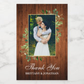 Étiquettes Pour Bouteilles De Vin Aquarelle Eucalyptus Vert Bois Mini (Étiquettes simples)