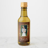 Étiquettes Pour Bouteilles De Vin Aquarelle Eucalyptus Vert Bois Mini (Devant)