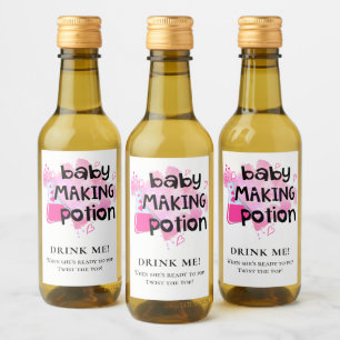 Étiquettes Pour Bouteilles De Vin Baby shower Favoriser Le Bébé Faire De La Potion