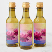 Étiquettes Pour Bouteilles De Vin Belle Fleur Lotus (Bouteilles)
