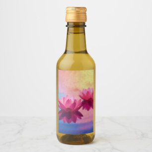 Étiquettes Pour Bouteilles De Vin Belle Fleur Lotus
