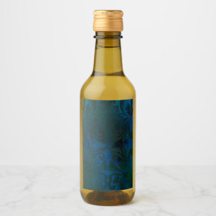Étiquettes Pour Bouteilles De Vin bleu