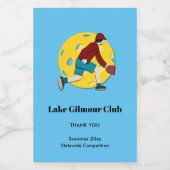 Étiquettes Pour Bouteilles De Vin Boule de pique (Étiquettes simples)