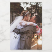 Étiquettes Pour Bouteilles De Vin Bouteilles de Mariage customisées (Étiquettes simples)