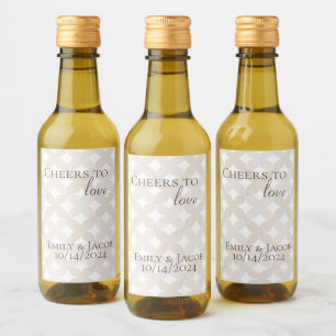 Étiquettes Pour Bouteilles De Vin Bouteilles de vin mini Boho À la LOVE