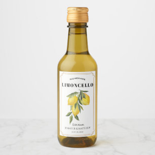 Étiquettes Pour Bouteilles De Vin Cadeau de mariage Merci Limoncello au citron 