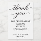 Étiquettes Pour Bouteilles De Vin Carte de vins Mini Classique (Étiquettes simples)