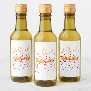 Étiquettes Pour Bouteilles De Vin Célébrer Confetti
