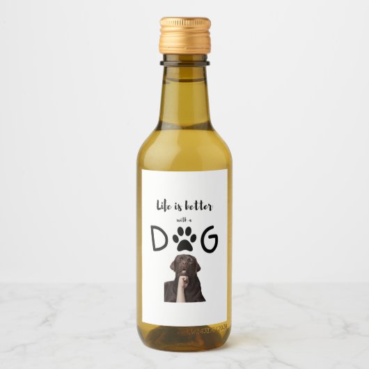 Étiquettes Pour Bouteilles De Vin Chien (Devant)