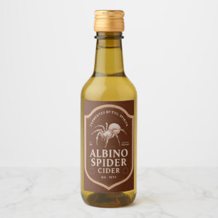 Étiquettes Pour Bouteilles De Vin cidre d'araignée albinos
