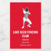 Étiquettes Pour Bouteilles De Vin Clôture (Étiquettes simples)